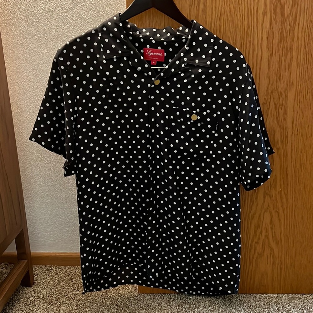 Supreme Polka Dot Dress Shirt - Size Medium
